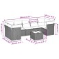 vidaXL Set de sofás de jardín 8 pzas y cojines ratán sintético gris vidaXL Set de sofás de jardín 8 pzas y cojines ratán sintético gris
