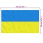 vidaXL Bandera de Ucrania con ojales de latón 90x150 cm vidaXL Bandera de Ucrania con ojales de latón 90x150 cm