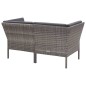 vidaXL Set de muebles de jardín 6 pzas y cojines ratán sintético gris vidaXL Set de muebles de jardín 6 pzas y cojines ratán sintético gris
