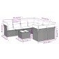 vidaXL Set de sofás de jardín 8 piezas y cojines ratán sintético negro vidaXL Set de sofás de jardín 8 piezas y cojines ratán sintético negro