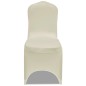 vidaXL Funda de silla elástica 18 unidades color crema vidaXL Funda de silla elástica 18 unidades color crema