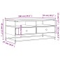 vidaXL Mesa de centro madera de ingeniería roble marrón 100x51x45 cm vidaXL Mesa de centro madera de ingeniería roble marrón 100x51x45 cm