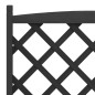 vidaXL Jardinera con enrejado madera maciza de abeto negro vidaXL Jardinera con enrejado madera maciza de abeto negro