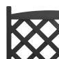 vidaXL Jardinera con enrejado madera maciza de abeto negro
