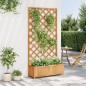 vidaXL Jardinera con enrejado de madera maciza de abeto marrón vidaXL Jardinera con enrejado de madera maciza de abeto marrón