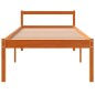 vidaXL Cama para mayores madera maciza de pino marrón cera 90x200 cm vidaXL Cama para mayores madera maciza de pino marrón cera 90x200 cm