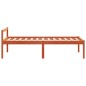 vidaXL Cama para mayores madera maciza de pino marrón cera 90x200 cm vidaXL Cama para mayores madera maciza de pino marrón cera 90x200 cm