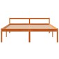 vidaXL Cama para mayores madera maciza de pino marrón cera 160x200 cm vidaXL Cama para mayores madera maciza de pino marrón cera 160x200 cm
