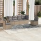 vidaXL Juego de sofás jardín con cojines 6 pzas ratán sintético beige vidaXL Juego de sofás jardín con cojines 6 pzas ratán sintético beige