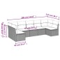 vidaXL Set de comedor de jardín 7 pzas y cojines ratán sintético negro vidaXL Set de comedor de jardín 7 pzas y cojines ratán sintético negro