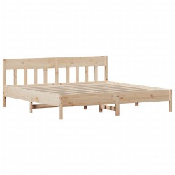 vidaXL Estructura de cama con cabecero madera maciza de pino 200x200cm