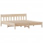 vidaXL Estructura de cama con cabecero madera maciza de pino 200x200cm