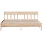 vidaXL Estructura de cama con cabecero madera maciza de pino 200x200cm