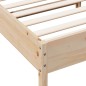vidaXL Estructura de cama con cabecero madera maciza de pino 200x200cm