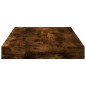 vidaXL Estantes pared 4 uds madera ingeniería roble humo 40x10x1,5 cm vidaXL Estantes pared 4 uds madera ingeniería roble humo 40x10x1,5 cm