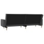 vidaXL Sofá cama de 2 plazas con dos almohadas tela gris claro vidaXL Sofá cama de 2 plazas con dos almohadas tela gris claro
