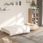 vidaXL Sofá cama de 2 plazas con dos almohadas tela color crema vidaXL Sofá cama de 2 plazas con dos almohadas tela color crema