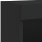 vidaXL Mueble de pared de TV con luces LED 6 piezas negro vidaXL Mueble de pared de TV con luces LED 6 piezas negro