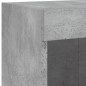 vidaXL Muebles de TV de pared con luces LED 6 piezas gris hormigón
