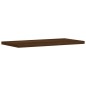 vidaXL Estantes pared 4 uds madera ingeniería roble humo 40x20x1,5 cm