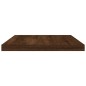 vidaXL Estantes pared 4 uds madera ingeniería roble humo 40x20x1,5 cm