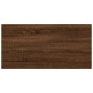 vidaXL Estantes pared 4 uds madera ingeniería roble humo 40x20x1,5 cm