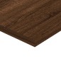 vidaXL Estantes pared 4 uds madera ingeniería roble humo 40x20x1,5 cm