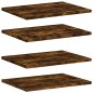 vidaXL Estantes pared 4 uds madera ingeniería roble humo 40x30x1,5 cm vidaXL Estantes pared 4 uds madera ingeniería roble humo 40x30x1,5 cm