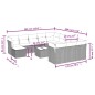 vidaXL Set sofás de jardín con cojines 13 pzas ratán sintético beige vidaXL Set sofás de jardín con cojines 13 pzas ratán sintético beige