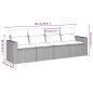 vidaXL Set de sofás de jardín 4 pzas y cojines ratán sintético gris vidaXL Set de sofás de jardín 4 pzas y cojines ratán sintético gris