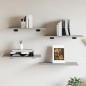 vidaXL Estantes pared 4 uds madera ingeniería gris Sonoma 60x30x1,5 cm vidaXL Estantes pared 4 uds madera ingeniería gris Sonoma 60x30x1,5 cm