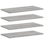 vidaXL Estantes pared 4 uds madera ingeniería gris Sonoma 60x30x1,5 cm vidaXL Estantes pared 4 uds madera ingeniería gris Sonoma 60x30x1,5 cm