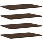 vidaXL Estantes pared 4 uds madera ingeniería marrón roble 60x40x1,5cm vidaXL Estantes pared 4 uds madera ingeniería marrón roble 60x40x1,5cm
