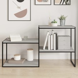 vidaXL Estantes pared 4 uds madera ingeniería gris Sonoma 60x40x1,5 cm