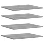 vidaXL Estantes pared 4 uds madera ingeniería gris Sonoma 60x50x1,5 cm vidaXL Estantes pared 4 uds madera ingeniería gris Sonoma 60x50x1,5 cm