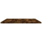 vidaXL Estantes pared 4 uds madera ingeniería roble humo 80x50x1,5 cm