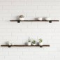vidaXL Estantes pared 4 uds madera ingeniería roble humo 100x10x1,5 cm vidaXL Estantes pared 4 uds madera ingeniería roble humo 100x10x1,5 cm