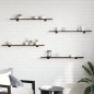 vidaXL Estantes pared 4 uds madera ingeniería roble humo 100x10x1,5 cm vidaXL Estantes pared 4 uds madera ingeniería roble humo 100x10x1,5 cm