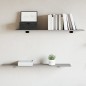 vidaXL Estantes pared 4 uds madera ingeniería gris Sonoma 100x20x1,5cm vidaXL Estantes pared 4 uds madera ingeniería gris Sonoma 100x20x1,5cm