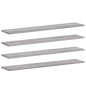 vidaXL Estantes pared 4 uds madera ingeniería gris Sonoma 100x20x1,5cm vidaXL Estantes pared 4 uds madera ingeniería gris Sonoma 100x20x1,5cm