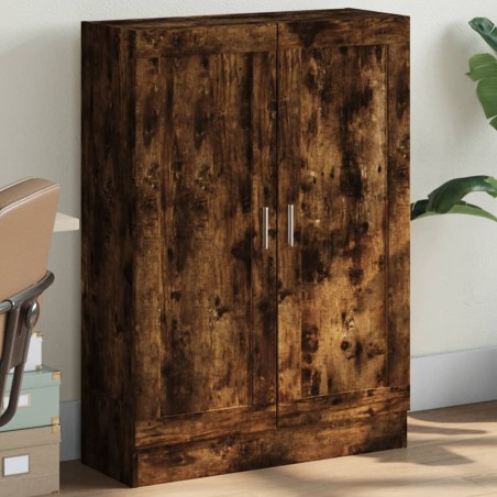 vidaXL Armario libros madera de ingeniería roble humo 82,5x30,5x115 cm