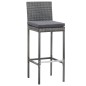 vidaXL Muebles de bar jardín 9 pzas ratán sintético madera acacia gris vidaXL Muebles de bar jardín 9 pzas ratán sintético madera acacia gris