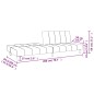 vidaXL Sofá cama de 2 plazas terciopelo azul vidaXL Sofá cama de 2 plazas terciopelo azul