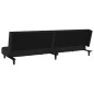 vidaXL Sofá cama de 2 plazas terciopelo negro vidaXL Sofá cama de 2 plazas terciopelo negro