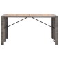 vidaXL Muebles de bar jardín 9 pzas ratán sintético madera acacia gris vidaXL Muebles de bar jardín 9 pzas ratán sintético madera acacia gris