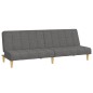 vidaXL Sofá cama de 2 plazas tela gris claro vidaXL Sofá cama de 2 plazas tela gris claro