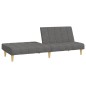 vidaXL Sofá cama de 2 plazas tela gris claro vidaXL Sofá cama de 2 plazas tela gris claro