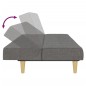 vidaXL Sofá cama de 2 plazas tela gris claro vidaXL Sofá cama de 2 plazas tela gris claro