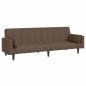 vidaXL Sofá cama de 2 plazas con dos almohadas tela gris taupe vidaXL Sofá cama de 2 plazas con dos almohadas tela gris taupe