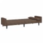 vidaXL Sofá cama de 2 plazas con dos almohadas tela gris taupe vidaXL Sofá cama de 2 plazas con dos almohadas tela gris taupe